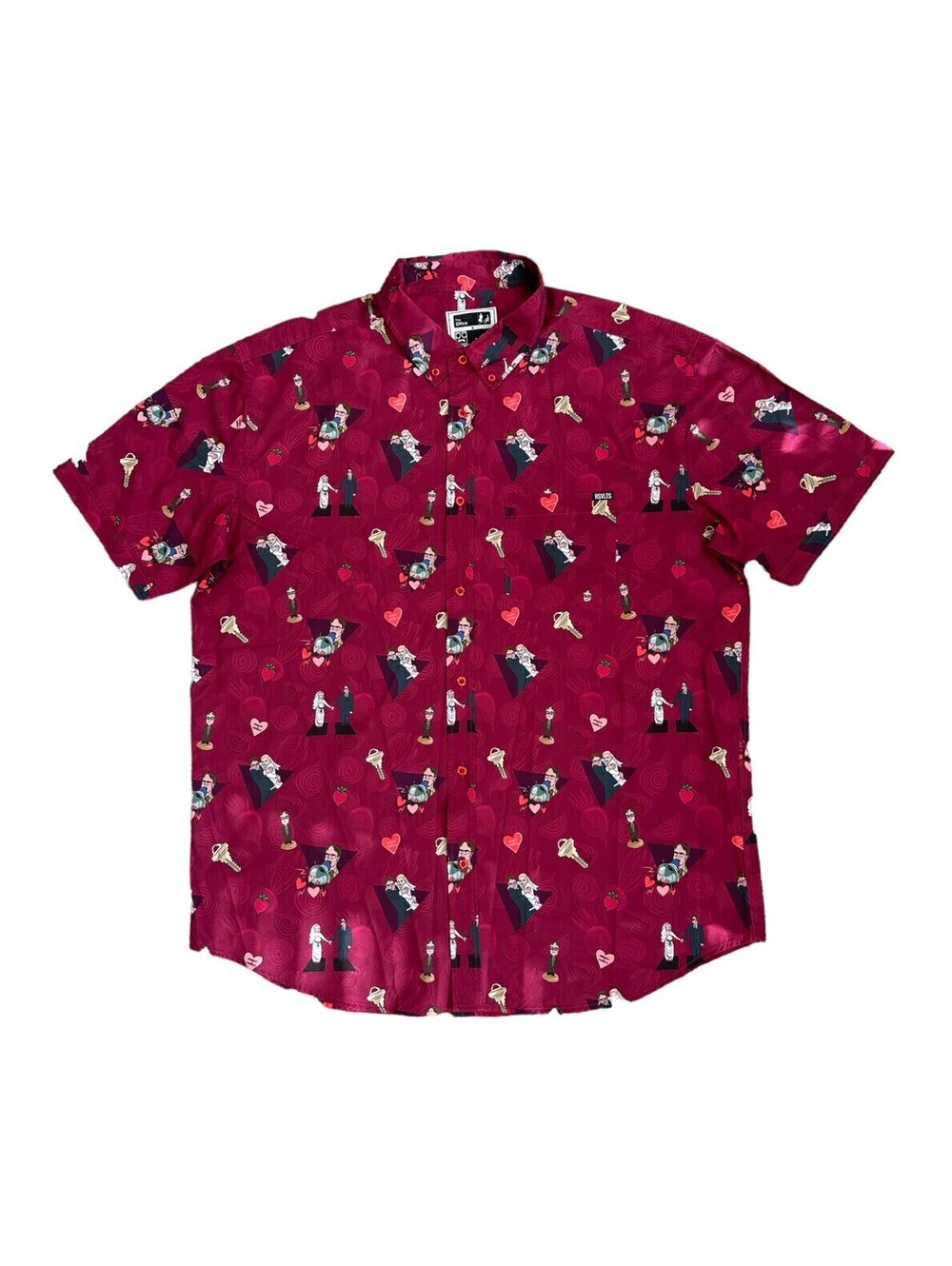 RSVLTS x The Office Heartbeets Valentines Day Retail Exclusive Kunuflex Size 2XL